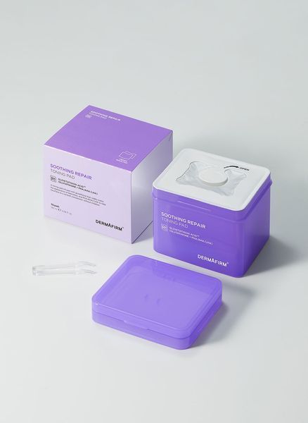 Заспокійливі відновлюючі патчі DermАfirm Soothing Repair Toning Pad R4, 70 шт NC002749 фото
