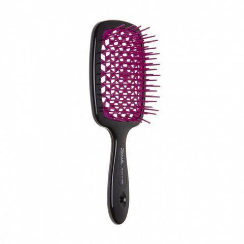 Щітка для волосся Janeke Superbrush чорна з фіолетовим NC001005 фото