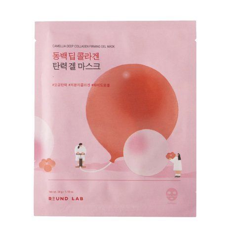 Гелева маска з колагеном ROUND LAB Camellia Deep Collagen Firming Gel Mask, 34 ml NC003379 фото