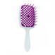 Гребінець для волосся Janeke Superbrush small Білий з фіолетовим NC000637 фото
