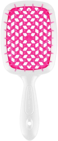 Гребінець для волосся Janeke Superbrush small Білий з рожевим NC000638 фото