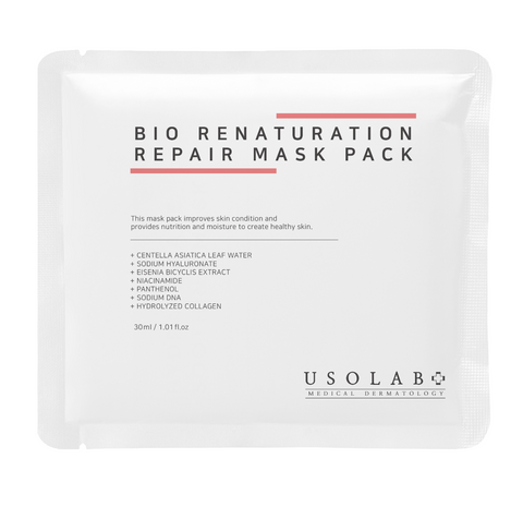 Відновлююча, заспокійлива та омолоджуюча маска USOLAB Bio Renaturation Repair Mask Pack, 10 шт NC004123 фото