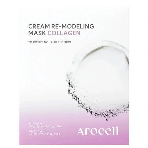 Альгінатна маска з колагеном для пружності шкіри Arocell Cream Remodeling Mask Collagen, 5 шт NC004528 фото