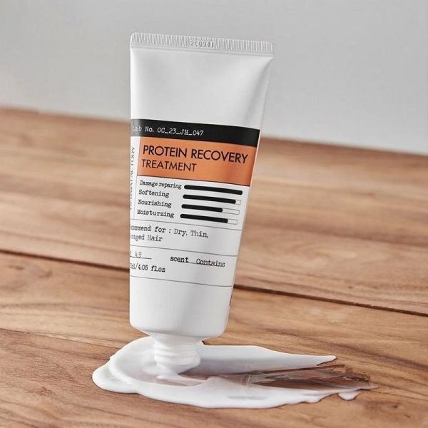 Незмивний бальзам для волосся з ефектом заповнення та термозахисту Derma Factory Protein Recovery Treatment, 120 мл NC004196 фото