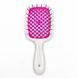 Гребінець для волосся Janeke Superbrush small Білий з рожевим NC000638 фото