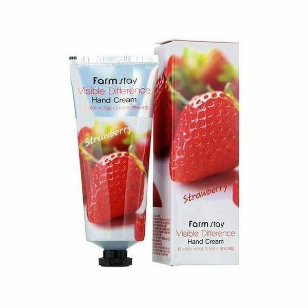 Крем для рук з полуницею FARMSTAY Visible Difference Hand Cream Strawberry, 100 мл NC000358 фото