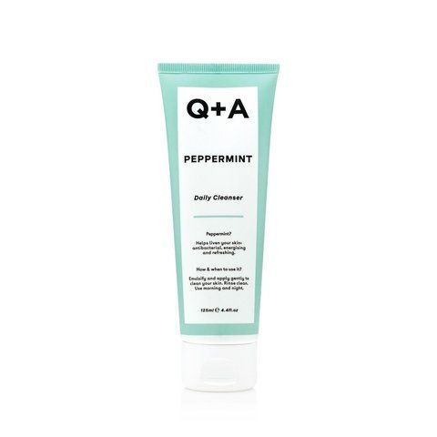 Очищувальний гель для обличчя з м'ятою Q+A Peppermint Daily Cleanser, 125 мл NC000179 фото