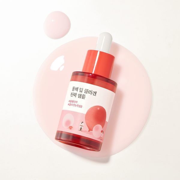 Концентрована сироватка з колагеном ROUND LAB Camellia Deep Collagen Firming Ampoule, 30 ml NC003383 фото