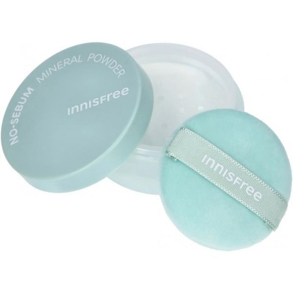 Пудра для обличчя розсипчаста матуюча безбарвна Innisfree No Sebum Mineral Powder 5g NC002370 фото