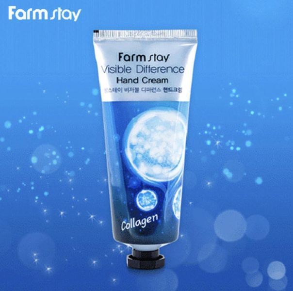 Крем для рук з колагеном Farmstay Visible Difference Collagen Hand Cream 100 ml NC000359 фото