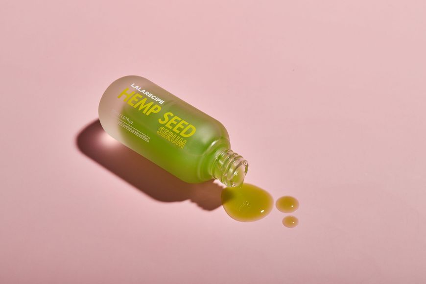 Заспокійлива сироватка для обличчя з екстрактом насіння коноплі LALARECIPE Hemp Seed Serum, 30 мл NC003298 фото