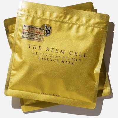 Тканинна маска з вітаміном С та ретинолом Kor Japan The Stem Cell Retinol & Vitamin Essence Mask, 30 шт NC004485 фото