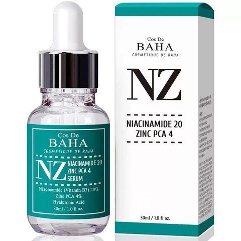 Сироватка з ніацинамідом та цинком Cos De Baha Niacinamide 20% + Zinc 4% Serum, 30 мл NC000443 фото