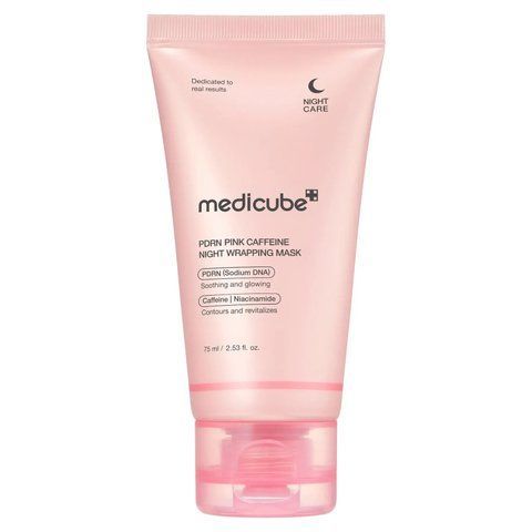 Нічна маска-плівка з полінуклеотидами та кофеїном Medicube PDRN Pink Caffeine Night Wrapping Mask, 75 мл NC004126 фото