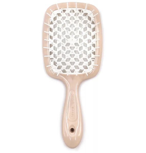 Гребінець для волосся Janeke Superbrush бежевий з білим NC000593 фото