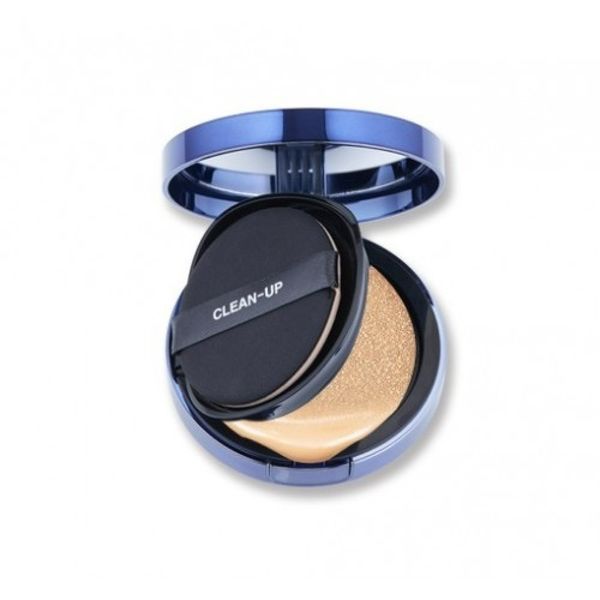 Інноваційний кушон зі змінним блоком CUSKIN CLEAN-UP SKINFIT CUSHIONPACT SPF50+/PA+++ 21 тон, 30гр NC001358 фото