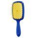 Гребінець для волосся Janeke Superbrush синій з жовтим NC000594 фото