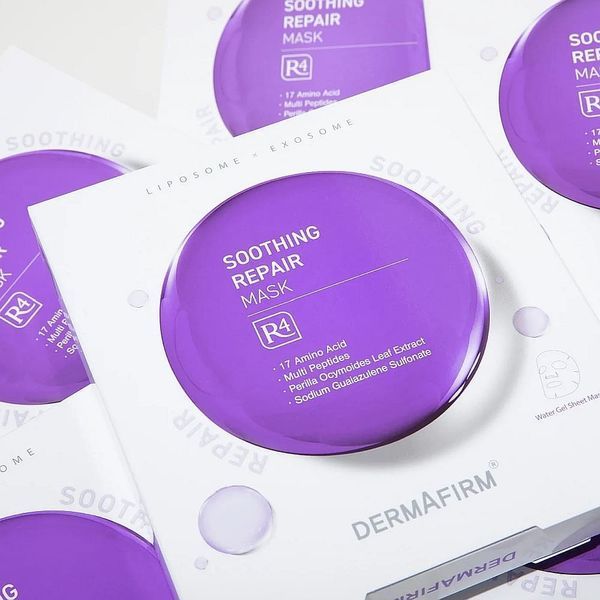 Тканинна маска для відновлення шкіри DermАfirm Soothing Repair Mask R4 НАБІР (5ШТ), 5 х 30 мл NC002670 фото