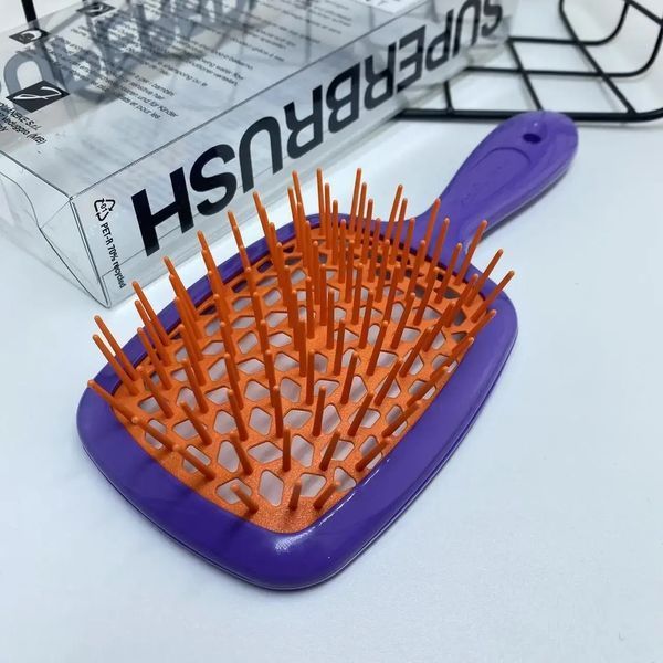 Гребінець для волосся Janeke Superbrush фіолетовий з жовтогарячим NC000595 фото
