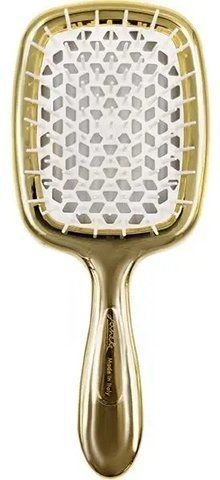 Гребінець для волосся Janeke Superbrush LUX золотистий з білим NC001010 фото