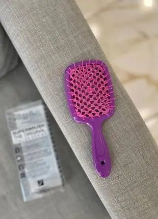 Гребінець для волосся Janeke Superbrush фіолетовий із рожевим NC000596 фото
