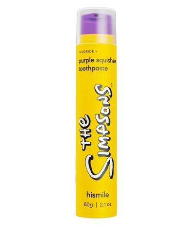 Зубна паста для м'якого відбілювання Hismile The Simpsons Purple Squishee Toothpaste, 60 г NC003891 фото