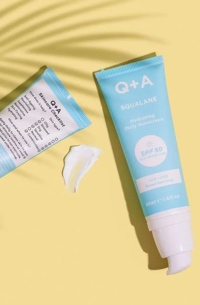 Зволожуючий сонцезахисний крем для обличчя Q+A Squalane Hydrating Daily Sunscreen, 50 мл NC002373 фото