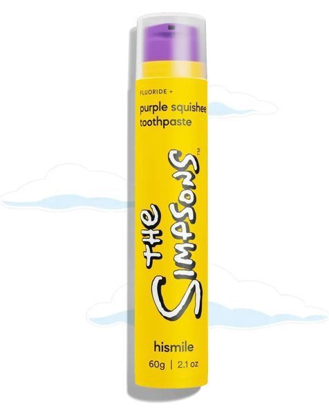 Зубна паста для м'якого відбілювання Hismile The Simpsons Purple Squishee Toothpaste, 60 г NC003891 фото