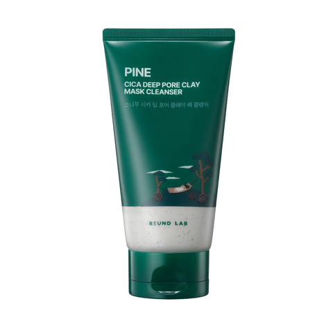 Глиняна маска-пінка для вмивання з екстрактом голок сосни ROUND LAB Pine Cica Deep Pore Clay Mask Cleanser, 150 мл NC004369 фото