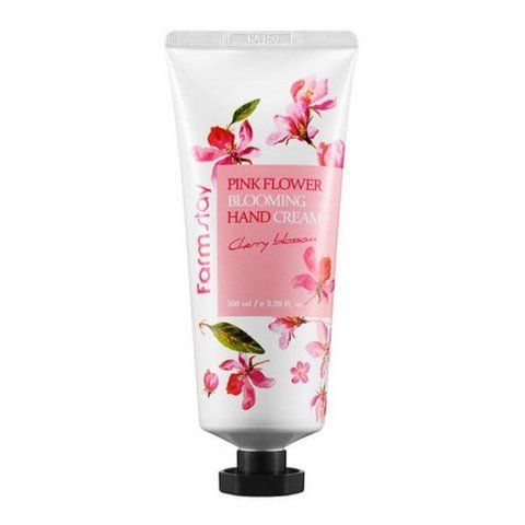 Крем для рук з екстрактом цвіту вишні Farmstay Pink Flower Blooming Hand Cream Cherry Blossom 100 ml NC000363 фото