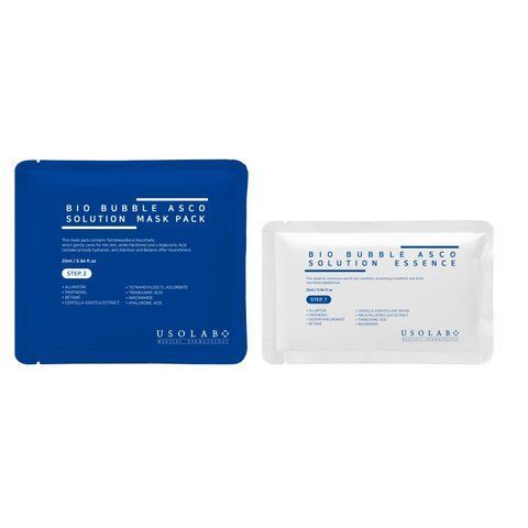 Карбоксітерапія 2-в-1 з ефектом кисневого ліфтингу Usolab Bio Bubble Asco Solution Kit, 2 шт*25 мл &times; 1 процедура NC003609 фото