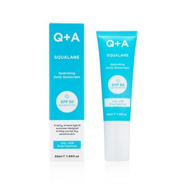 Зволожуючий сонцезахисний крем для обличчя Q+A Squalane Hydrating Daily Sunscreen, 50 мл NC002373 фото