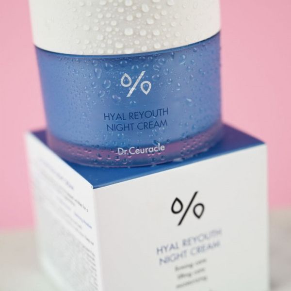 Зволожуючий нічний крем-маска з гіалуроновою кислотою Dr.Ceuracle Hyal Reyouth Night Cream, 60 г NC000939 фото