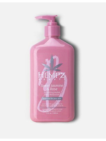 Молочко для тіла "Солодкий Жасмин-Троянда" з рослинним колагеном HEMPZ 500мл NC000846 фото