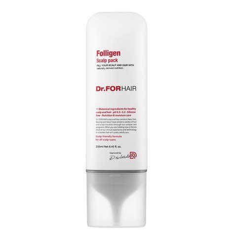 Оздоровлююча маска для шкіри голови Dr.FORHAIR Folligen Scalp Pack, 250мл NC002088 фото