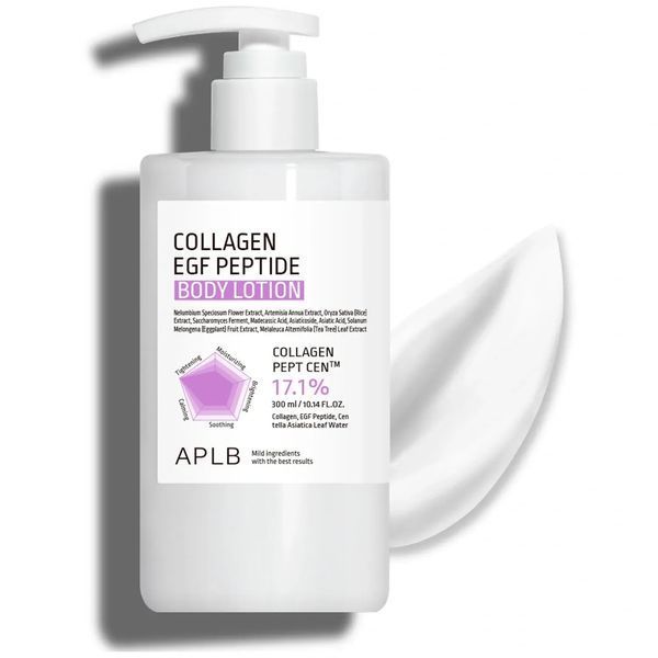 Лосьйон для тіла з колагеном, EGF та пептидами для пружності шкіри APLB Collagen EGF Peptide Body Lotion, 300 мл NC004831 фото