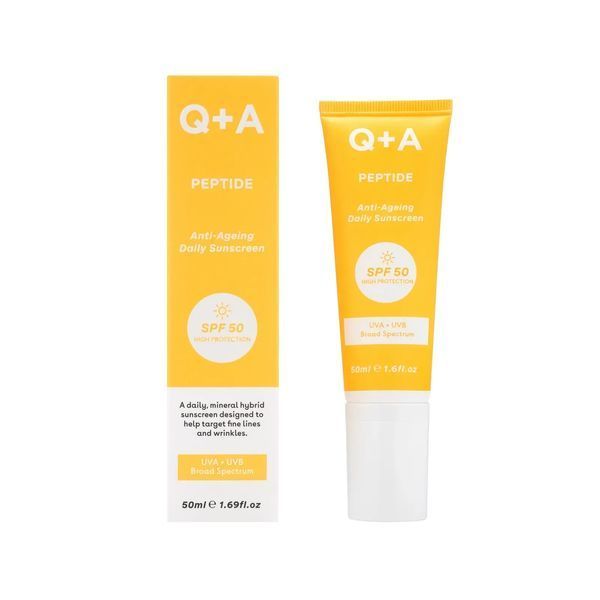 Антивіковий сонцезахисний крем для обличчя Q+A Peptide Anti-Ageing Daily Sunscreen, 50 мл NC002372 фото