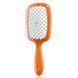 Гребінець для волосся Janeke Superbrush Жовтогарячий з білим NC000610 фото