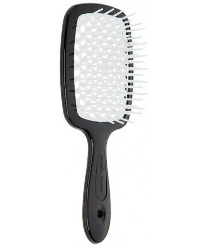 Гребінець для волосся Janeke Superbrush чорний з білим NC000611 фото