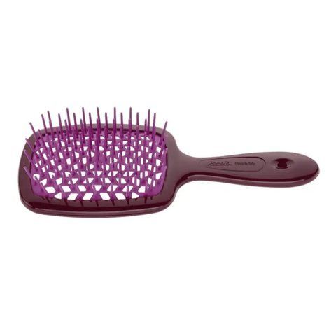 Гребінець для волосся Janeke Superbrush small бургунді з рожевим NC004050 фото