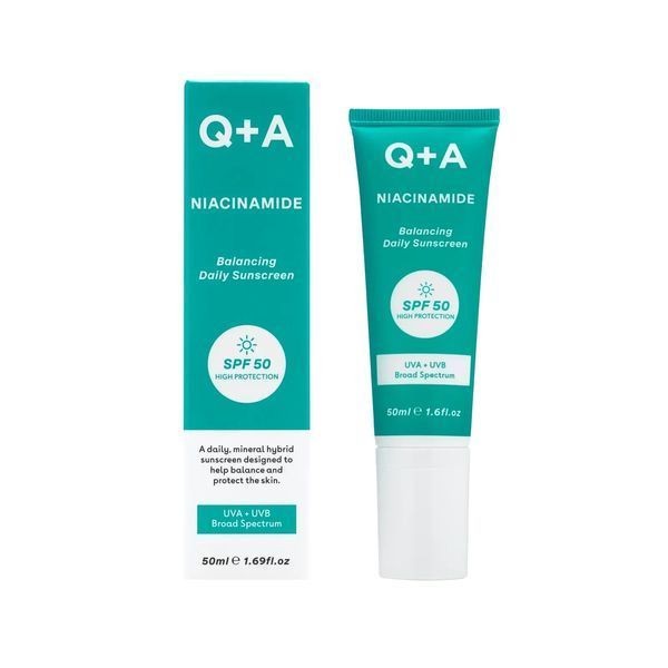 Балансуючий сонцезахисний крем для обличчя Q+A Niacinamide Balancing Daily Sunscreen, 50 мл NC002374 фото