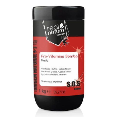 Маска для інтенсивного зволоження Real Natura SEM SAL PRO-VITAMINA BOMBA, 1000 мл NC003943 фото
