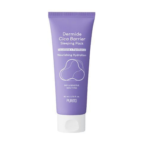 Відновлююча нічна маска з центеллою PURITO Dermide Cica Barrier Sleeping Pack 80 ml NC001953 фото