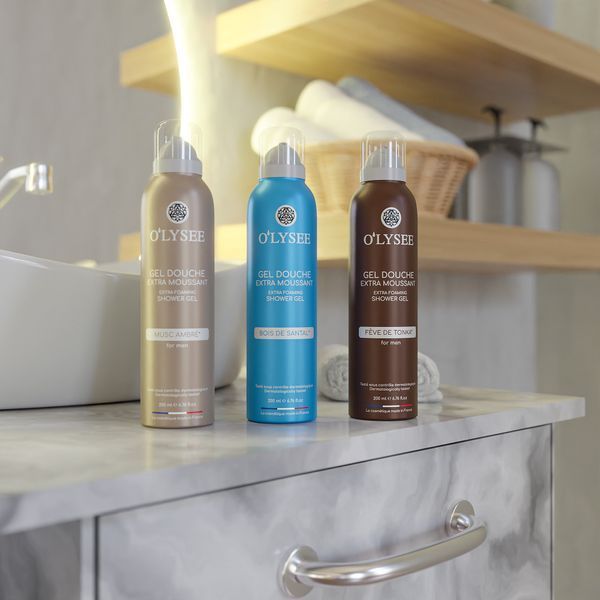 Гель-піна для душу з ароматом сандалового дерева O&rsquo;LYSEE Bois de Santal extra foaming shower gel, 200 мл NC004670 фото