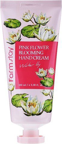 Крем для рук з екстрактом квітів водяної лілії FARMSTAY Water Lily Pink Flower Blooming Hand Cream 100 ml NC000366 фото
