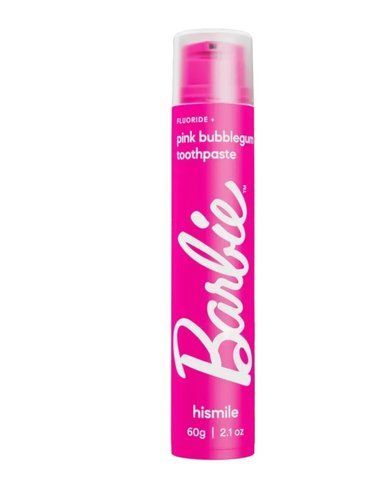 Зубна паста зі смаком жуйки Hismile Barbie Pink Bubblegum Toothpaste, 60 г NC003893 фото
