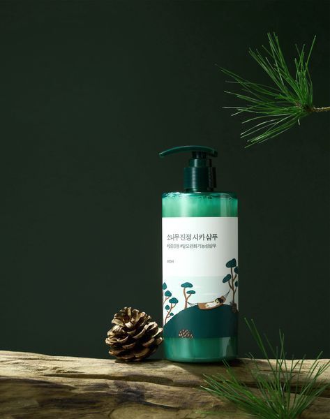 Заспокійливий шампунь з екстрактом голок сосни ROUND LAB Pine Calming Cica Shampoo, 400 мл NC004371 фото