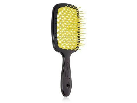 Гребінець для волосся Janeke Superbrush чорний із жовтим NC000612 фото