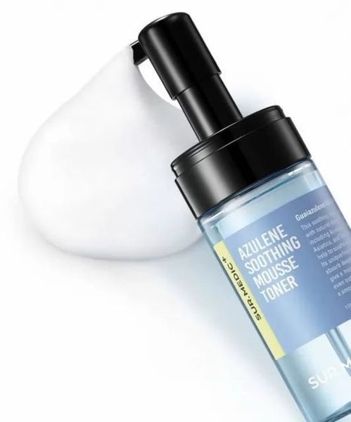 Заспокійливий тонер-мус із азуленом SUR.MEDIC+ Azulene Soothing Mousse Toner, 110 мл NC004618 фото
