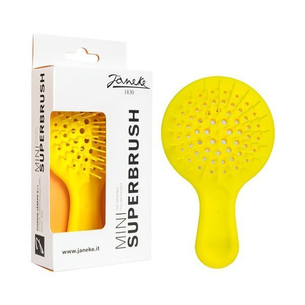 Гребінець для волосся Janeke Superbrush mini ніжно-жовтий NC001085 фото